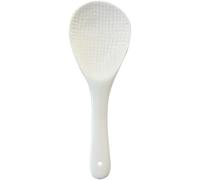 GARVALON Cuillère à Riz en Céramique Blanche Spatule Antiadhésive Réutilisable pour Riz Cuillère Maison Épaisse Résistante à la Casse pour Cuisson au Rice Cooker et Service à Table