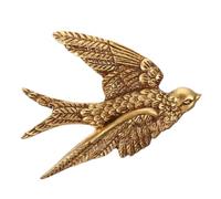 GARVALON Décoration Murale Hirondelles en Résine, Pendentif Oiseau Or | Style Hirondelle Réaliste, Finition Légère, Ne Se Déforme Pas, Usage Intérieur et Extérieur