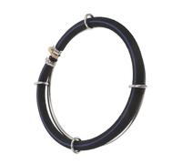 GARVALON Diffuseur d'air Rond en Acier Inoxydable 20 CM pour Aquarium et Bassin - Anneau à Bulles d'Oxygène Nano pour Oxygénation de l'eau - Pierre à Air Silencieuse et Solide