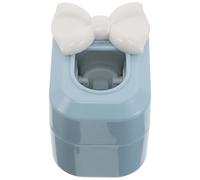 GARVALON Distributeur Mural de Dentifrice sans Perçage Nœud Décoratif Blanc, Presse-Tube pour Garçon et Filles, Support Doseur Précis, Accessoire Salle de Bain Pratique et Ludique