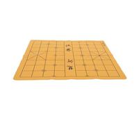 GARVALON Échiquier Pliable Double Face en Cuir Synthétique et Velours, Plateau 50 Cm, Accessoire de Jeu D’échecs Chinois Traditionnel, Tapis Portable pour Étudiants et Couleur Aléatoire