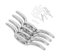 GARVALON Enrouleur de Cordon en Alliage de Zinc 4 Pièces pour Stores et Mâts de Drapeau, Crochet Robuste pour Décoration Intérieure et Travaux Manuels