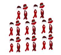 GARVALON Ensemble de 16 Housses de Bouteille de Vin de Noël en Coton Doux Mini Bonnets et Écharpes Rouges à Carreaux Décoration Festive pour Restaurant Hôtel et Fêtes de Fin d'Année