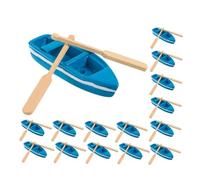 GARVALON Ensemble de 16 Miniatures Marines en Résine et Bois Modèles Réduits de Bateaux Pagaies Décorations Nautiques pour DIY Ornements Mini Voilier pour Scène Marine et Décoration