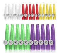 GARVALON Ensemble de 20 Petits Kazoos en Plastique Colorés pour Garçon et Filles Instruments Musicaux Légers et Portables pour Fêtes École et Apprentissage Musical