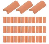 GARVALON Ensemble de 50 Tuiles Miniatures Adhésives pour Maquette de Toitures, Décor Micro Paysage Petite Taille, Matériau Robuste, Accessoires pour Maison de Poupée et Jardin Décoratif