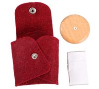 GARVALON Ensemble de Coupe 7 Pièces Lame en Acier Inoxydable Manche en Bois de Hêtre Étui Rouge en Feutre - Trancheuse Cuisine Solide et Accessoires de Pâtisserie Pratiques