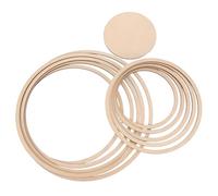 GARVALON Ensemble de Rails Concentriques en Bois pour Poterie 11 Emporte-Pièces Circulaires Outil de Modélisation Géométrique pour Découpe Précise D’Argile Kit Artisanal Céramique pour