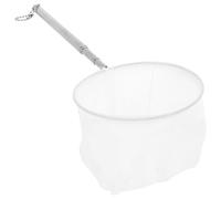 GARVALON Épuisette Télescopique en Acier Inoxydable Portable Filet à Mailles Fines pour Petits Poissons et Crevettes Manche Réglable Ergonomique pour Aquarium Étang et Pêche en