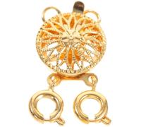 GARVALON Fermoir de Collier Double en Métal Doré Séparateur pour Colliers Multiples Connecteur Superposable 2 Anneaux Accessoire Léger et Compact pour Look en Couches