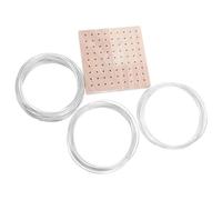 GARVALON Fil Aluminium Flexible pour Sculpture avec Socle Bois Fil Métallique pour Modelage Argile Fabrication Couronnes et Ornements DIY