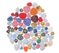 GARVALON Galets en Céramique Irréguliers 500 G pour Carrelage Diy, Assortiment de Carreaux de Mosaïque Artisanale, Pierres Soi-même pour Loisirs Créatifs et Décoration Artistique