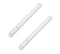 GARVALON Glissière de tiroir 180Mm pour armoire et clavier Lot de 2 rails en plastique blanc guide inférieur accessoire de remplacement pour meuble