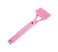 GARVALON Grattoir Corporel à Long Manche Pliable en Plastique Rose - Outil Multifonction pour Gratter et Masser les Zones Difficiles d'Accès - Léger Ergonomique pour Soulager