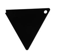 GARVALON Grattoir Triangulaire en Acrylique Noir pour Snowboard Outil d'entretien Fartage Accessoire de Réparation pour Sports d'hiver Kit d'Outils de Dégraissage et Raclage