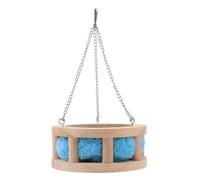 GARVALON Hamac Suspendu en Bois de Pin Petit Modèle Coussin Chaud Nid Rond pour Hamster et Petits Animaux Décoration de Cage et Habitat Sécurisé pour Rongeurs Couleur Couleur Aléatoire