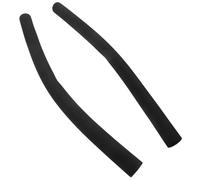 GARVALON Housse de Guidon pour Poussette Bébé 2pcs en Mousse Confortable Noir, Manchon de Protection pour Poignée Grip Agréable
