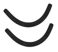 GARVALON Housse De Poussette Manchon Pour Poignée D'accoudoir Bébé, En Mousse Noire, Antidérapante Et Douce, Facile à Installer, Protection Guidon Pour Poussette, Lot De 2 Pièces