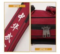 GARVALON Housse de Transport Épaisse pour Tai Chi Rouge Pochette Monocouche Imperméable Résistante pour Arts Martiaux Kung Fu Étui Compact et Pratique avec Bandoulière