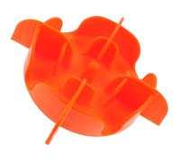 GARVALON Insert Gamelle Anti-Glouton pour Chien en Silicone Alimentaire Souple Gamelle Lente Petite Taille Orange Accessoire pour Chiots pour Ralentir la Prise Alimentaire en Intérieur