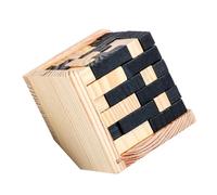 GARVALON Jeu de Puzzle Kongming en Bois 1 Pièce Intellectuel D’Assemblage Déverrouillage, Éducatif pour Garçon et Filles et Tout-Petits, Casse-tête Classique pour Développement Logique