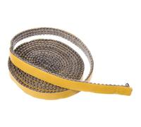 GARVALON Joint de Poêle à Bois en Fibre de Verre Auto-Adhésif 3 MM X 15 MM X 3 M Cordon D’Étanchéité Plat Résistant Haute Température pour Insert et Porte de Cheminée Remplacement Maison