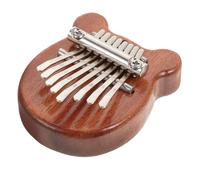 GARVALON Kalimba 8 Notes Portable en Bois de Pêcher Petit Instrument à Doigts Sûr pour Garçon et Filles Piano à Pouce Compact et Léger Accessoire Musical Éducatif et Couleur Aléatoire