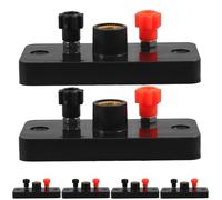 GARVALON Kit de 6 Pièces Culot à Vis pour Lampe Pédagogique, Support de Lampe Électrique en Plastique, Équipement Scientifique pour Expériences de Circuits en Série et Parallèle,