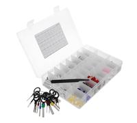 GARVALON Kit de 700 Broches de Connecteur Automobile, Cosses à Sertir Électriques Isolées, Fiches Mâles et Femelles pour Réparation et Câblage de Fils, Outils Inclus, Usage Véhicule