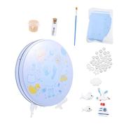 GARVALON Kit De Moulage D'empreintes De Pas Pour -né Souvenir En Argile Pratique Et Sûr Couleur Bleu Clair Création De Souvenirs D'enfance Bébés Parents Coffret Complet