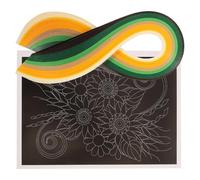 GARVALON Kit De Quilling Bandes De Papier Coloré pour Fleurs en Quilling Kit Loisirs Créatifs pour Adultes Et Garçon Et Filles Accessoires DIY Multicolores Création Manuelle Décoration Maison