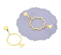 GARVALON Kit de Sceau de Cire à Cacheter en Métal avec Tapis en Silicone, Moule Métallique pour Sceau de Cire, pour Lettres et Événements Spéciaux