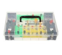 GARVALON Kit Expériences Scientifiques Électricité pour Collège Coffret Complet Instruments Pédagogiques de Physique avec Accessoires Variés pour Circuits Série et Couleur Aléatoire