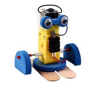 GARVALON Kit Robot Rampant à Assembler Mini DIY pour Garçon Fille Éducatif Scientifique pour Développer la Coordination et Imagination Matériel de Technologie pour Activités Manuelles