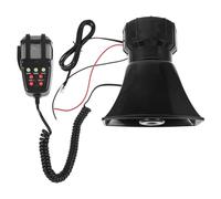 GARVALON Klaxon D’Alarme Voiture 12v 7 Tonalités Enregistrement Vocal, Télécommande sans Fil, Système de Sonorisation Extérieur pour Camion, Quad et Sécurité Automobile