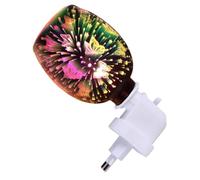 GARVALON Lampe à Parfum 3D sans Fumée Brûleur de Cire Fondue Décoratif Diffuseur D’Huiles Essentielles Électrique Ac220 Éclairage D’Ambiance pour Salon et Chambre