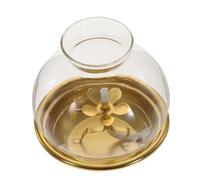 GARVALON Lanterne À Huile Tempête À Kérosène Vintage avec Abat-Jour en Verre pour Décoration D'autel Maison Salon