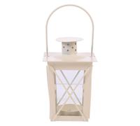 GARVALON Lanterne Bougie Fer Forgé Vintage Décorative avec Anse pour Mariage et Fête Porte-Bougie Chauffe-Plat Créatif pour Table Jardin et Intérieur