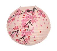 GARVALON Lanterne Japonaise en Papier 30 CM Rose Lanterne Suspendue Décorative pour Restaurant Japonerie Décoration Traditionnelle D’Intérieur et Extérieur Lot de 2