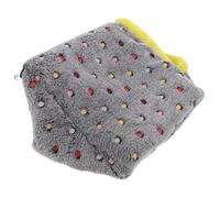 GARVALON Lit pour Animaux Chaud en Coton Doux Nid D’Hiver Suspendu pour Perroquets Calopsittes Cochons D’Inde et Hérissons Maison Isolante Compacte pour Cages et Voyages