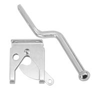 GARVALON loquet de verrouillage du portail loquet de clôture fer argent installation facile pour fence gate outdoor farm sécurité et usage polyvalent