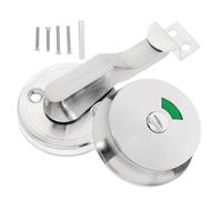 GARVALON Loquet Indicateur de Confidentialité pour Toilettes en Acier Inoxydable, Serrure de Porte Coulissante pour Salle de Bain, Verrou de Sécurité pour Toilettes Publiques, Installation