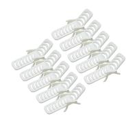 GARVALON Lot de 10 Chaises de Plage Miniatures Blanches en PVC Modèle Chaise Miniature pour Décoration de Maison de Poupée Accessoires Micro-Paysages et Scènes Marines pour Décorations