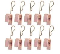 GARVALON Lot de 10 Clips de Fixation pour Rallonges de Valve de Pneu Doubles en Fer Haute Résistance, Étanches et Universels, Compatibles Voitures et Camions, pour Gonflage Précis