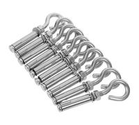 GARVALON Lot de 10 Crochets à Visser en Acier Inoxydable 304 pour Mur en Béton, Boulons à Œil Expansion Surface Lisse et Forte Capacité de Charge Suspendre Domestique