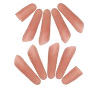 GARVALON Lot de 10 Faux Doigts Réalistes en Vinyle Protège-Doigts pour Tours de Magie et Effets Spéciaux Accessoires pour Cosplay et Illusions Rapprochées Taille Couleur Peau Naturelle