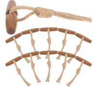 GARVALON Lot de 10 Paires de Boutons à Bascule en Bois Marron Café Taille 30 pour Manteaux et Vestes en Laine Fermoirs Rétro pour Vêtements D’Extérieur Accessoires Couture Robustes et