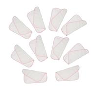 GARVALON Lot De 10 Serviettes En Coton Pur Pour Bébé, Mouchoirs Double Couche, Taille Petite, Rouges, Super Absorbantes Séchage Rapide, Serviettes D’allaitement Pour -nés Et Soins Quotidiens