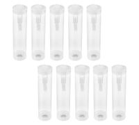 GARVALON Lot de 10 Sets de Tubes Transparents à Insectes 30mm X 120mm avec Système de Ventilation, Collecteur Portable pour Garçon et Filles, Boîte D’Observation et Collecte en Plein Air,