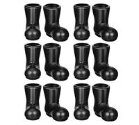 GARVALON Lot de 12 Mini Bottes de Père Noël en Plastique Léger Décorations de Noël Réalistes pour Maison de Poupée Accessoires Miniatures pour Décoration Intérieure Festive